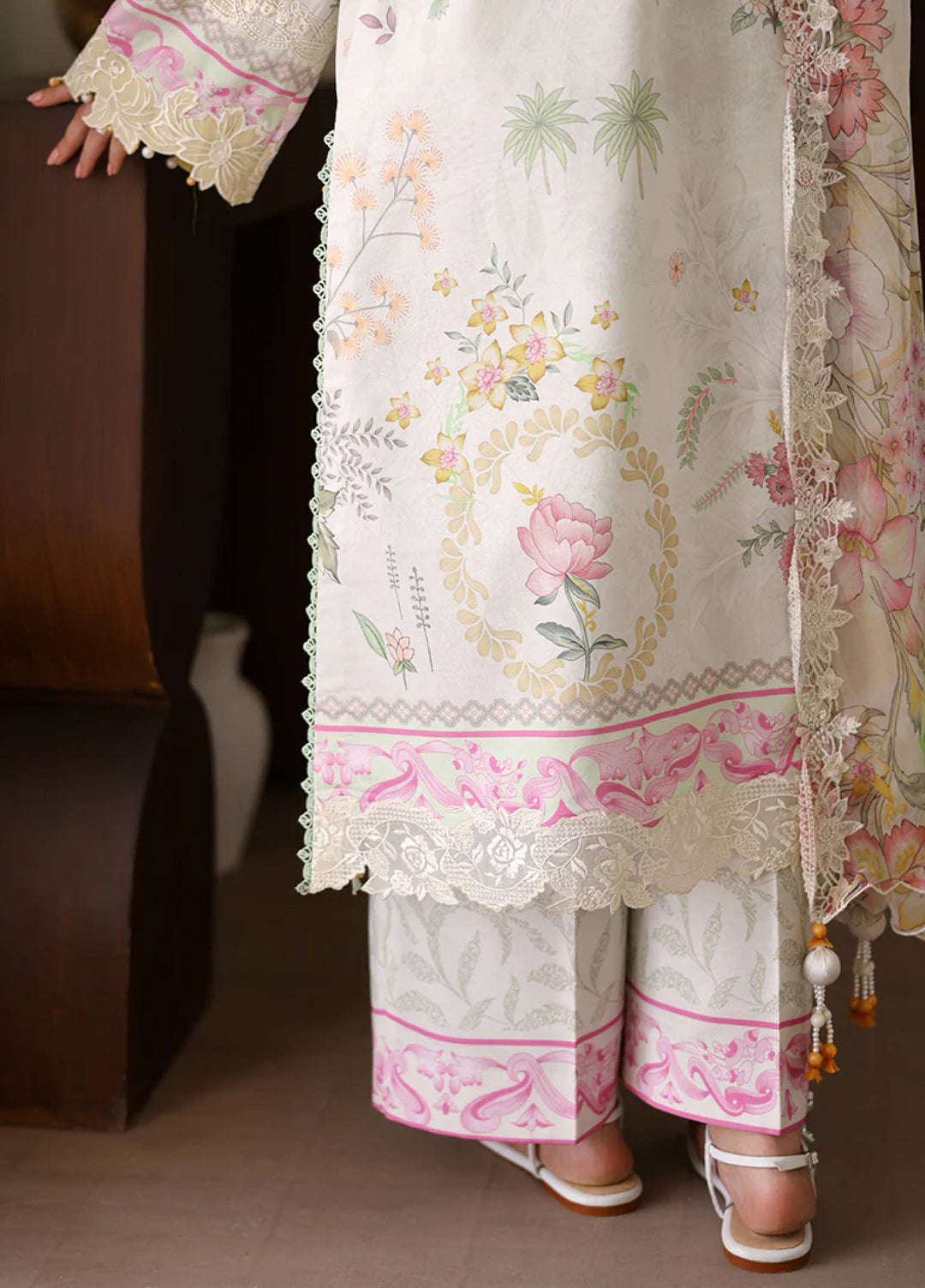 Sunlit Tales by Roheenaz Unstitched Embroidered Lawn 3 Piece Suit RN26ULS Petalbeam RUNSS260704 - Lawn Collection