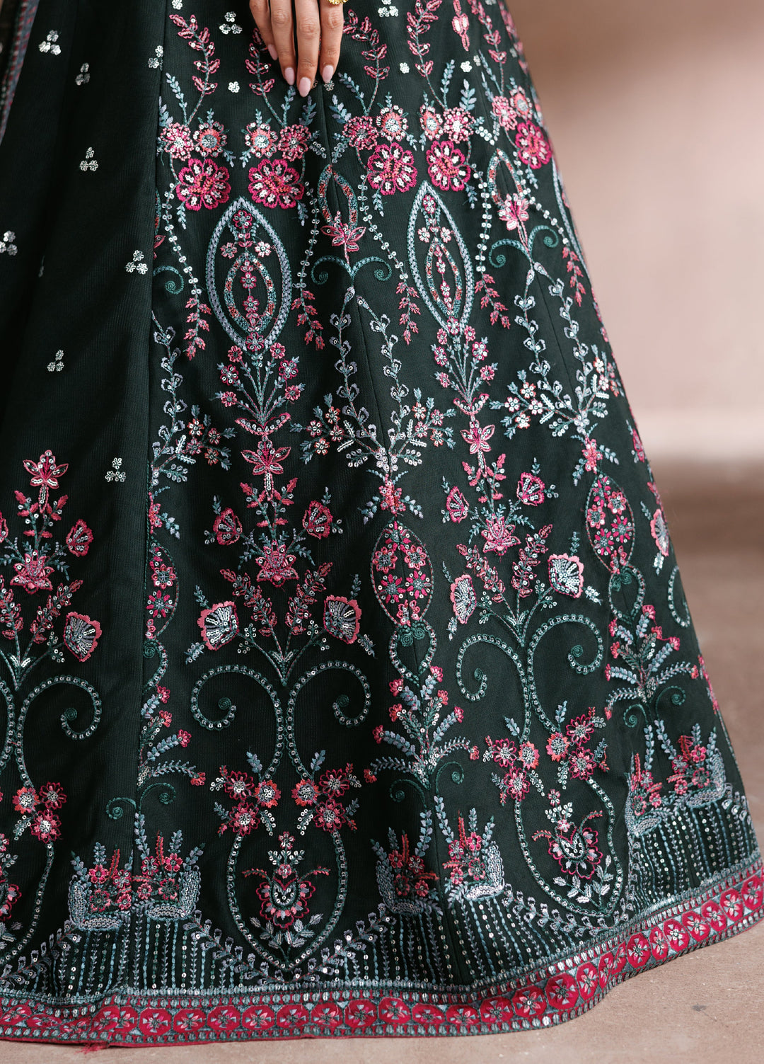 Zaryah by Zarif Unstitched Embroidered Net 3 Piece Suit ZR26UZF ZF-ZYR-PARWAN-03 - Festive Collection