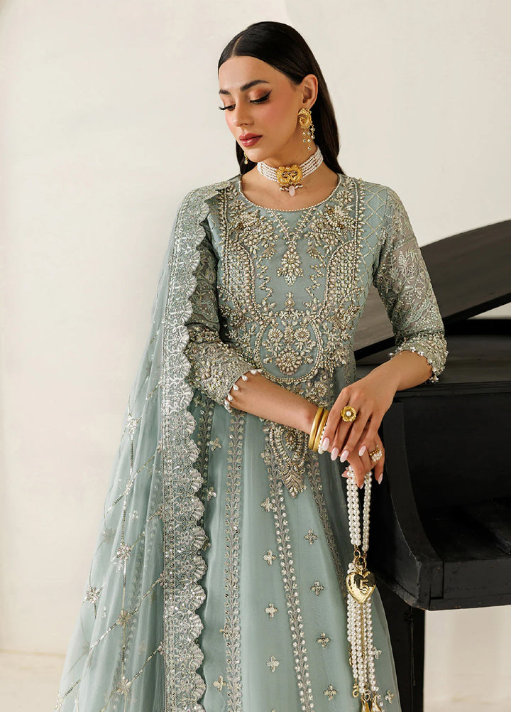 Aymal by Alizeh Fashion Handcrafted Unstitched Embroidered Chiffon 3 Pcs Suit AF26UAC 02-SINOOR - Festive Collection