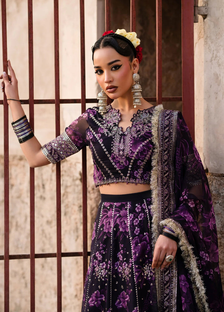 Xenia Formal Unstitched Luxury Chiffon Suits 3 Piece XE25FL Kesar - Formals Collection