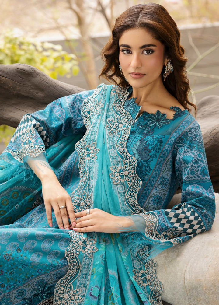 Combination by Charizma Unstitched Embroidered Lawn 3 Piece Suit CHR26UCL CC6-24 - Festive Collection