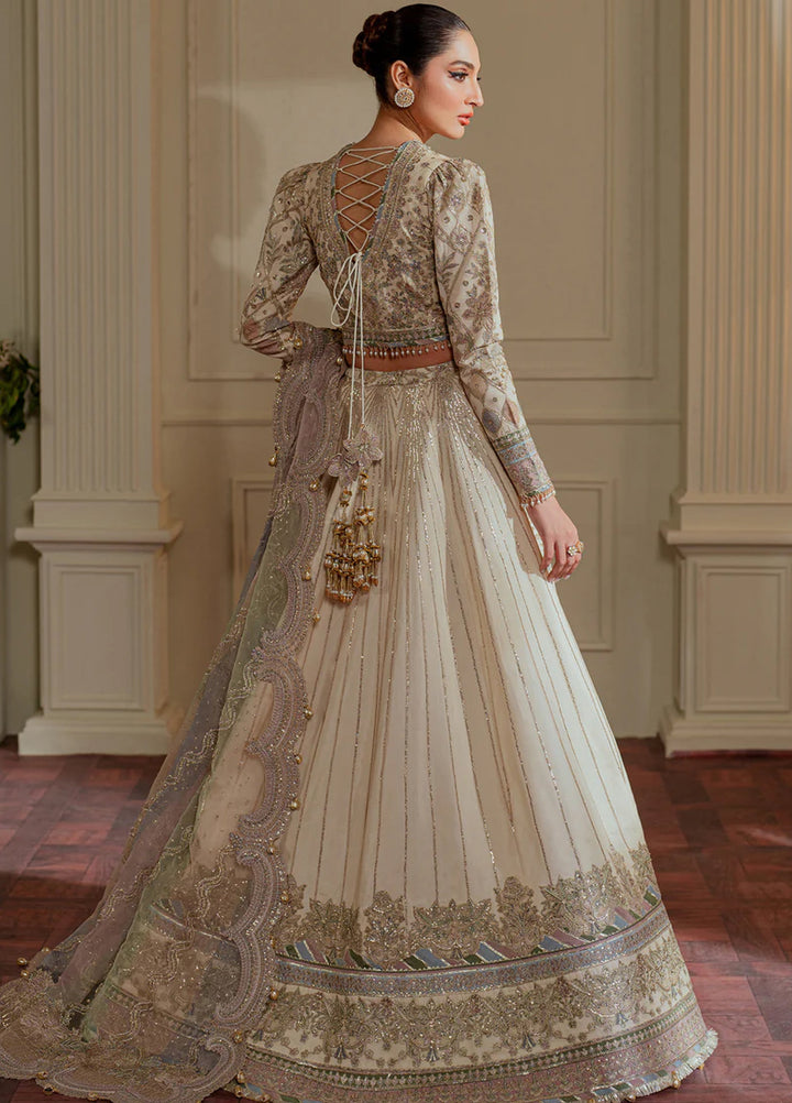 Chantelle by Baroque Unstitched Net Embroidered Suits 3 Piece BQ25FC CH13-06 - Festive Collection