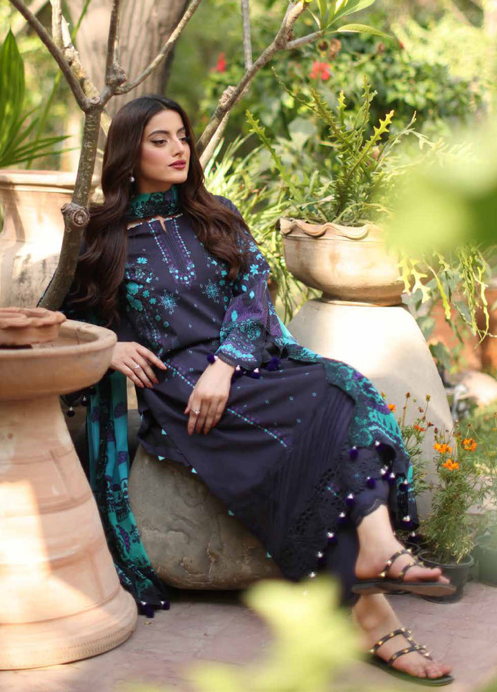Combination by Charizma Unstitched Embroidered Luxury Lawn 3 Piece Suit CHR26UC CC6-01 - Summer Collection
