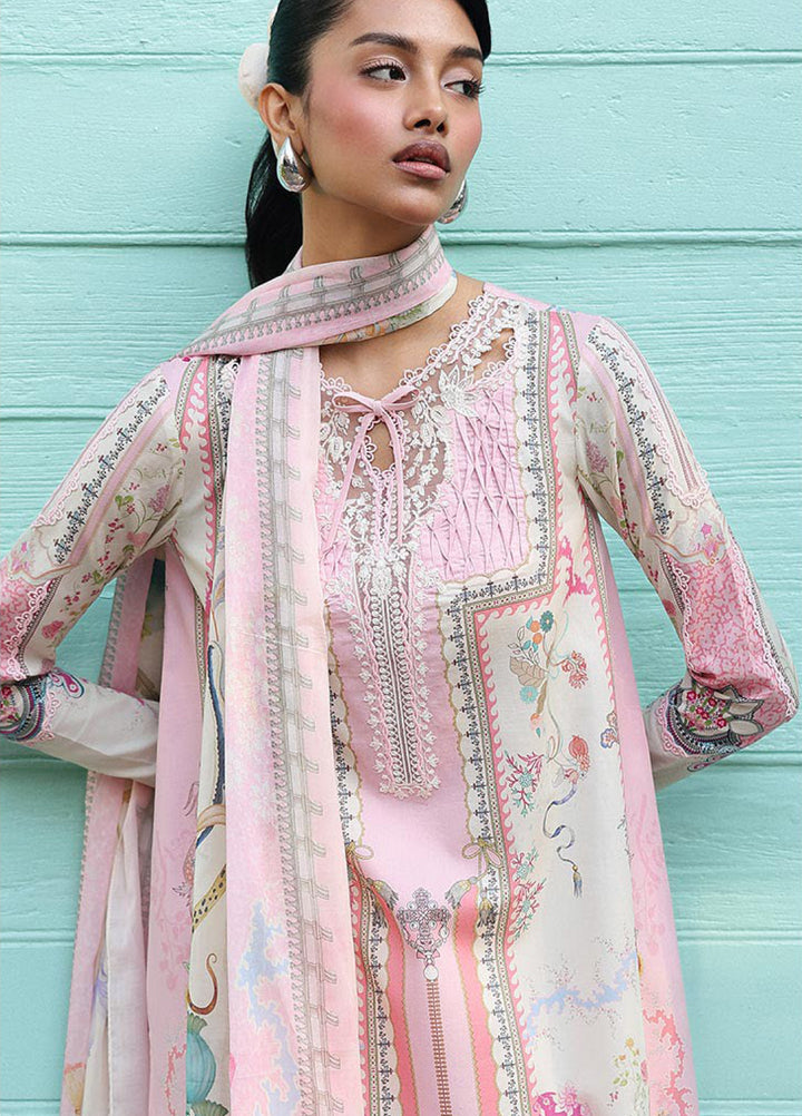 Q Prints by Qalamkar Unstitched Lawn Printed 3 Piece Suit QLK26QP Elara - Summer Collection