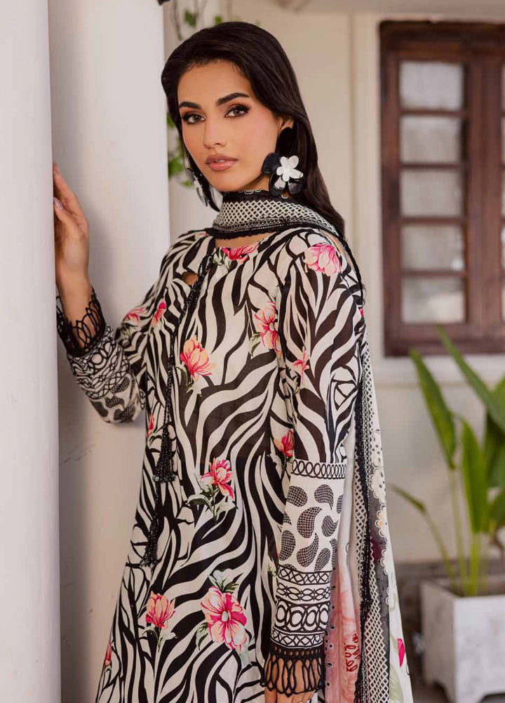 Rania by Nureh Unstitched Printed Lawn 3 Piece Suit NU26ULR NR-08 - Casual Collection