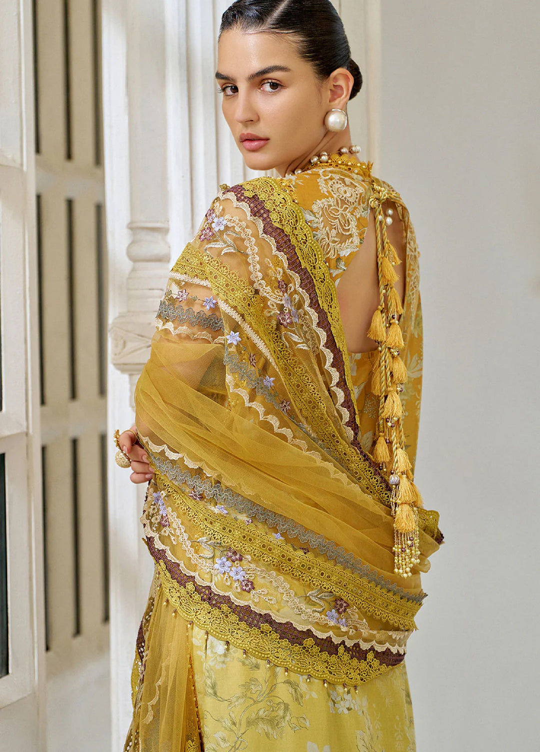 Sobia Nazir Unstitched Embroidered Luxury Lawn 3 Piece Suit SN26ULE D-12 B - Eid Collection