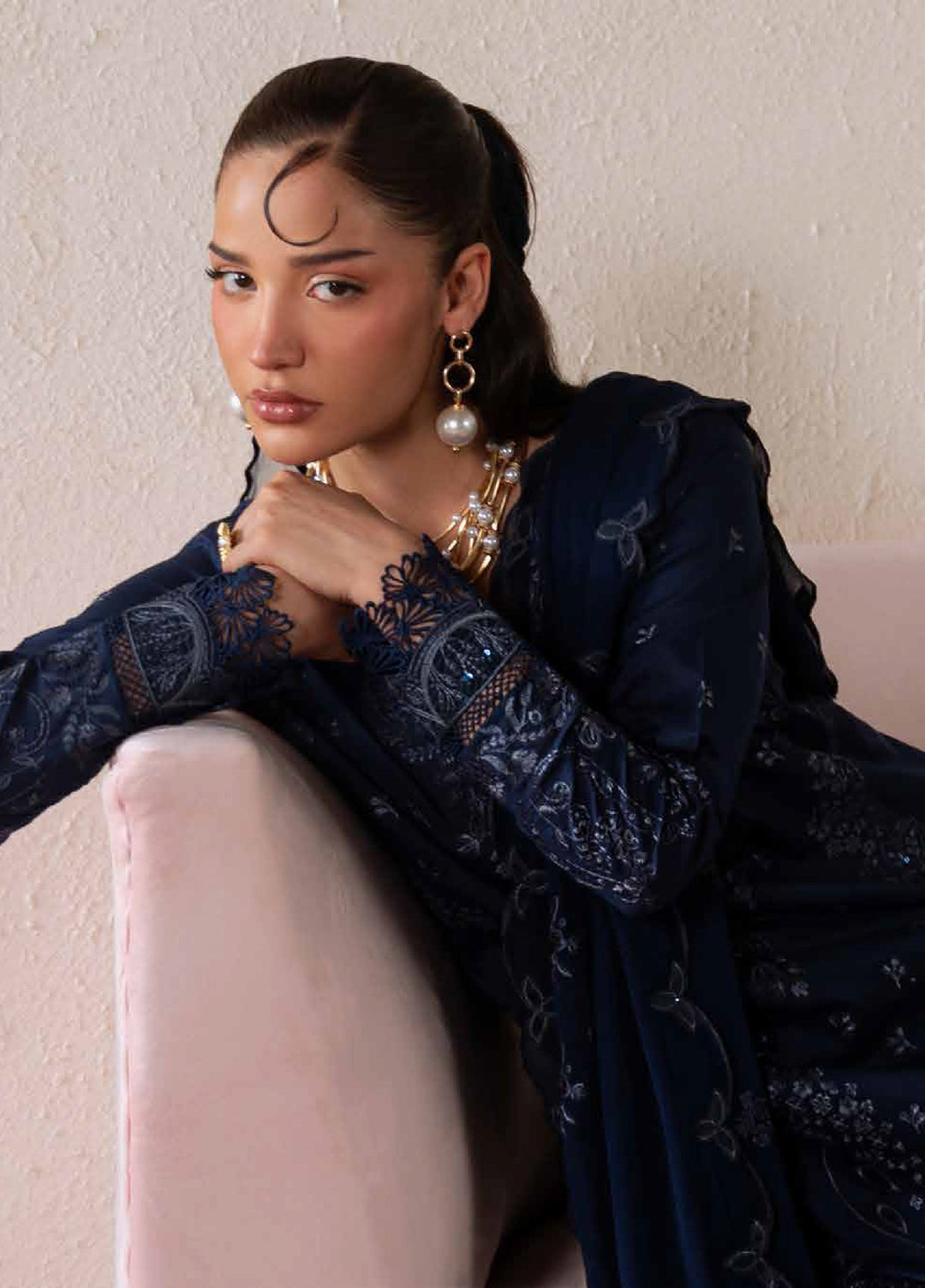 Feya by Nureh Unstitched Embroidered Lawn 3 Piece Suit NU26ULF FE-23 - Eid Collection