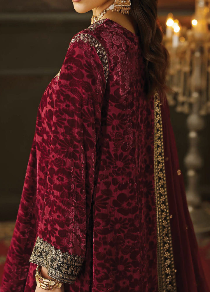 Signora by Charizma Unstitched Velvet Embroidered Suits 3 Piece CRZ25SV CVT5-15 - Festive Collection