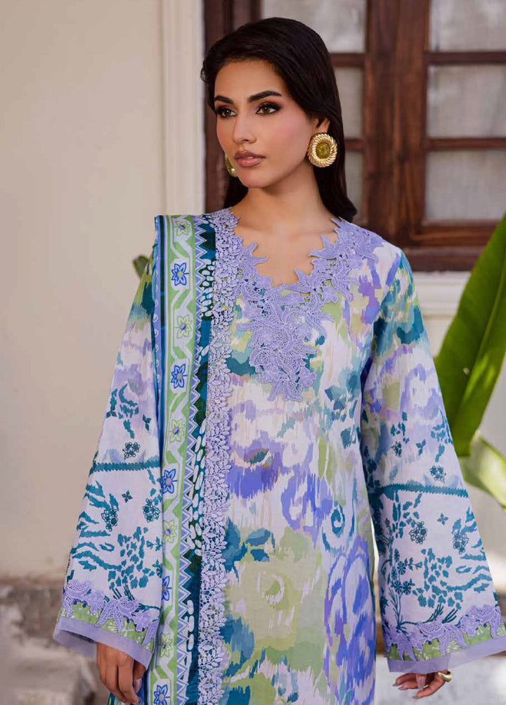 Rania by Nureh Unstitched Printed Lawn 3 Piece Suit NU26ULR NR-07 - Casual Collection