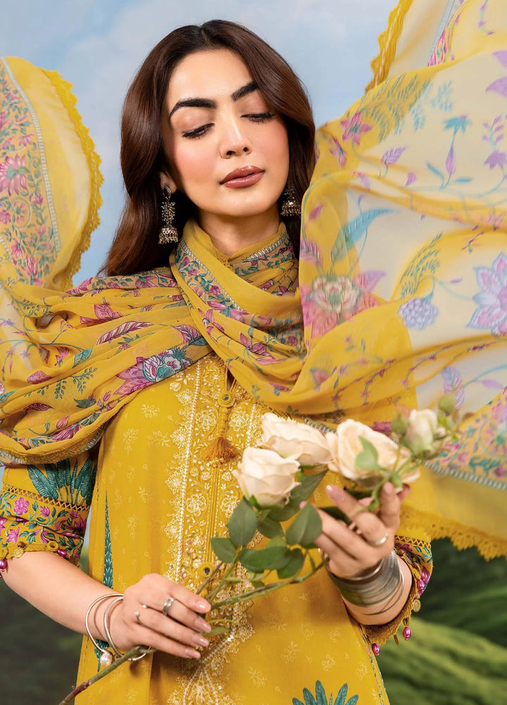 M Basics by Maria B Unstitched Embroidered Lawn 3 Piece Suit MB26SSEL MB-CUSV14-03A - Eid Collection