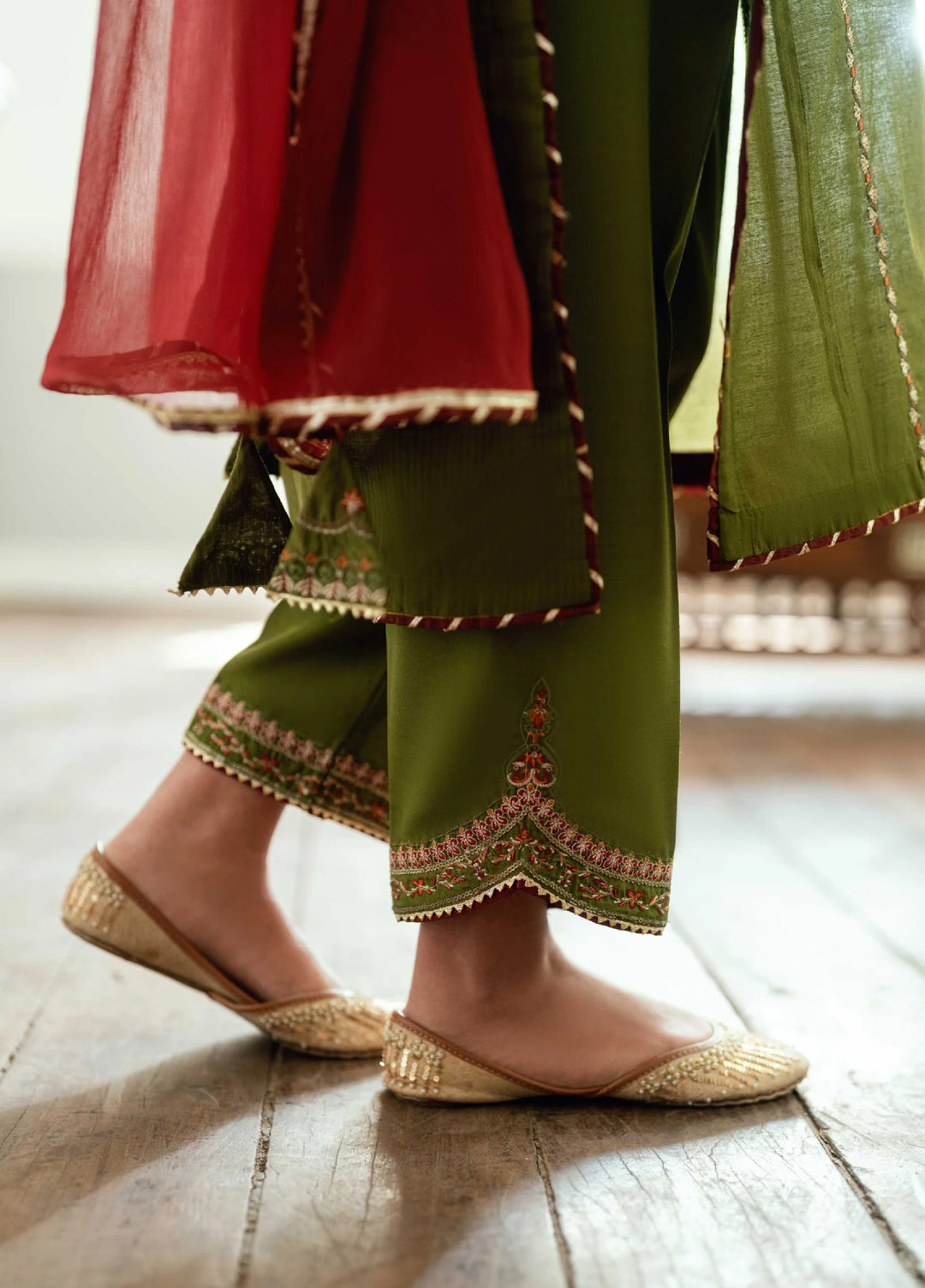 Omal by Komal Pret 3 Piece Cotton Susi Suit Rawish - Festive Collection