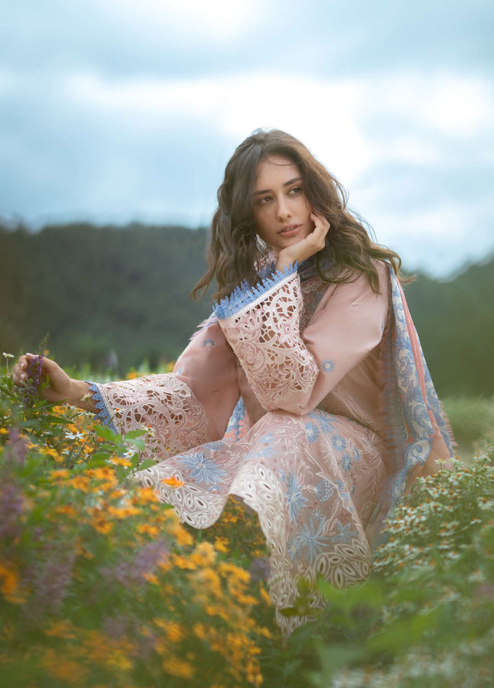 The Secret Garden by Mushq Hemline Unstitched Lawn 3 Piece Suit MU26USG D-12A Bloom Sonata - Summer Collection