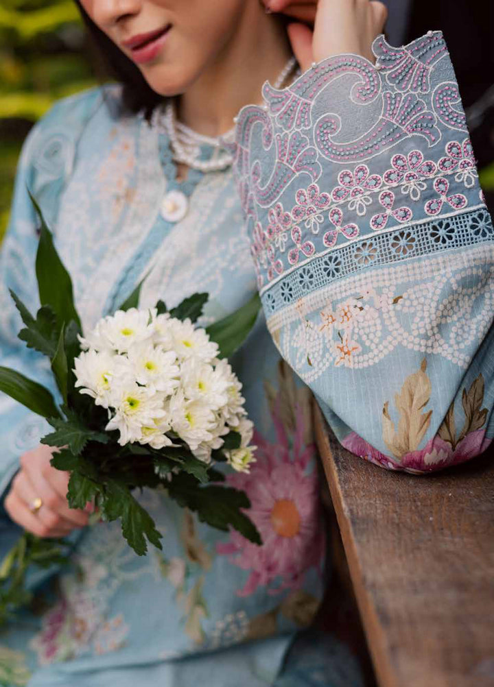 Gardenia by Nureh Unstitched Embroidered Lawn 3 Piece Suit NU26UGL NSG-209 - Summer Collection