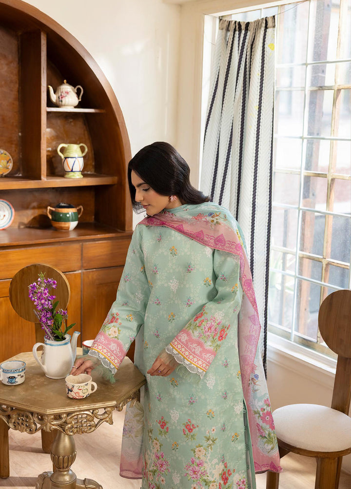 Nissa by RajBari Unstitched Printed Lawn 3 Piece Suit RB26ULN D-12 - Casual Collection