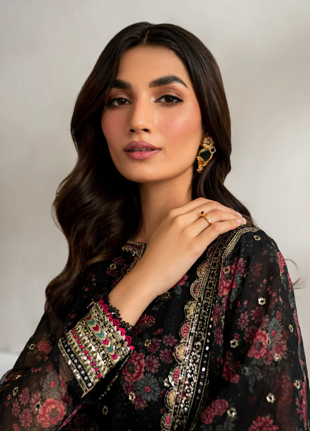 Xenia Formal Unstitched Luxury Chiffon Suits 3 Piece XE25FL Bellara-A - Formals Collection