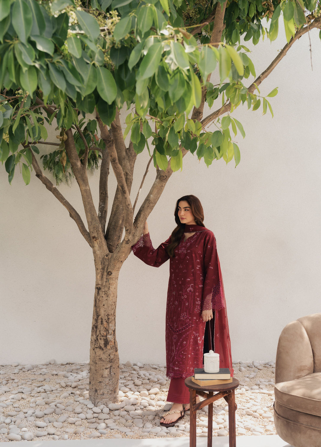Eclat Premium by Seran Unstitched Embroidered Lawn 3 Piece Suit SN26ULE Amoire D-04 - Summer Collection