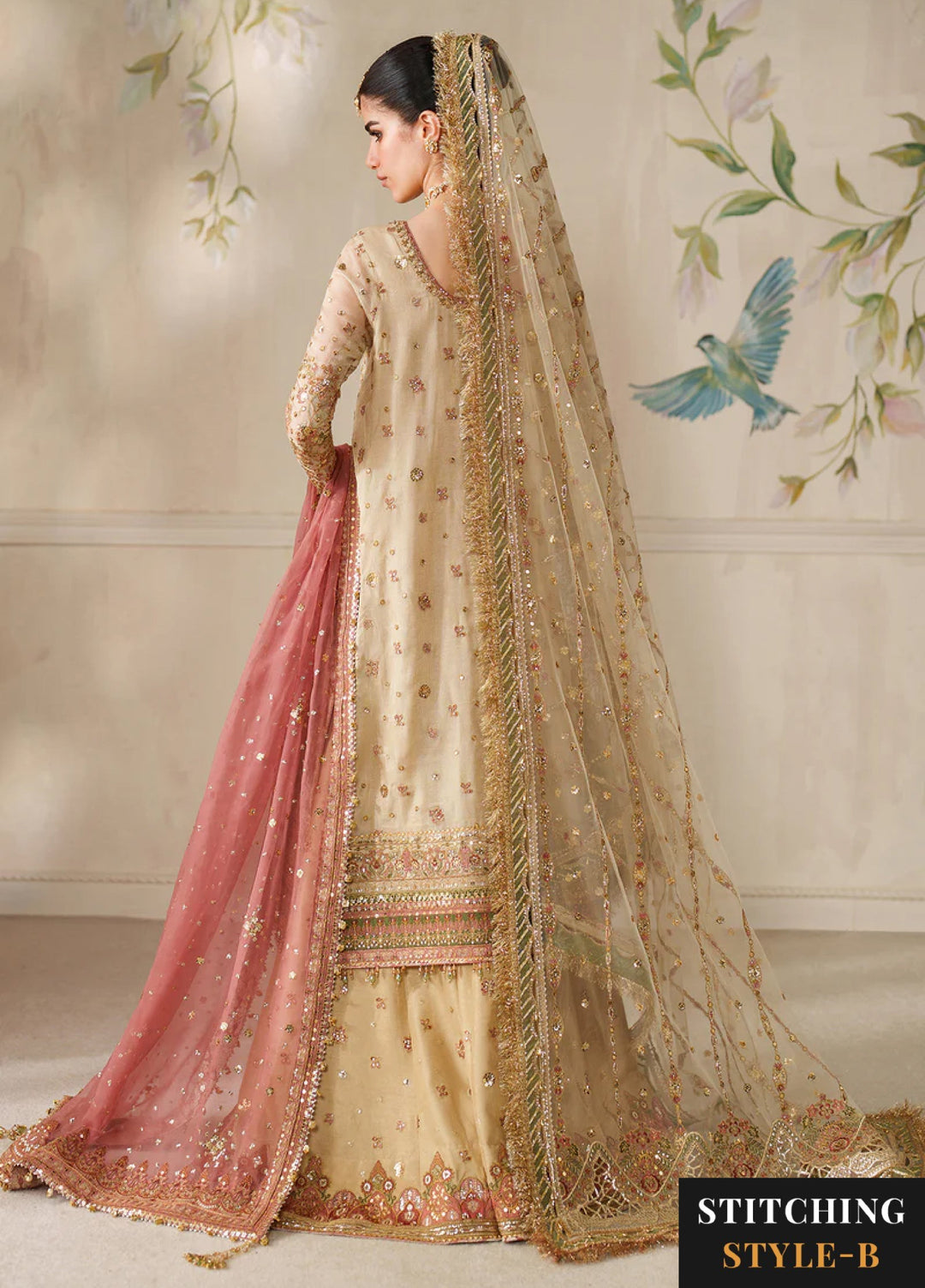 Chantelle by Baroque Unstitched Embroidered Organza 3 Piece Suit BQ26UCF V14-D02 - Festive Collection