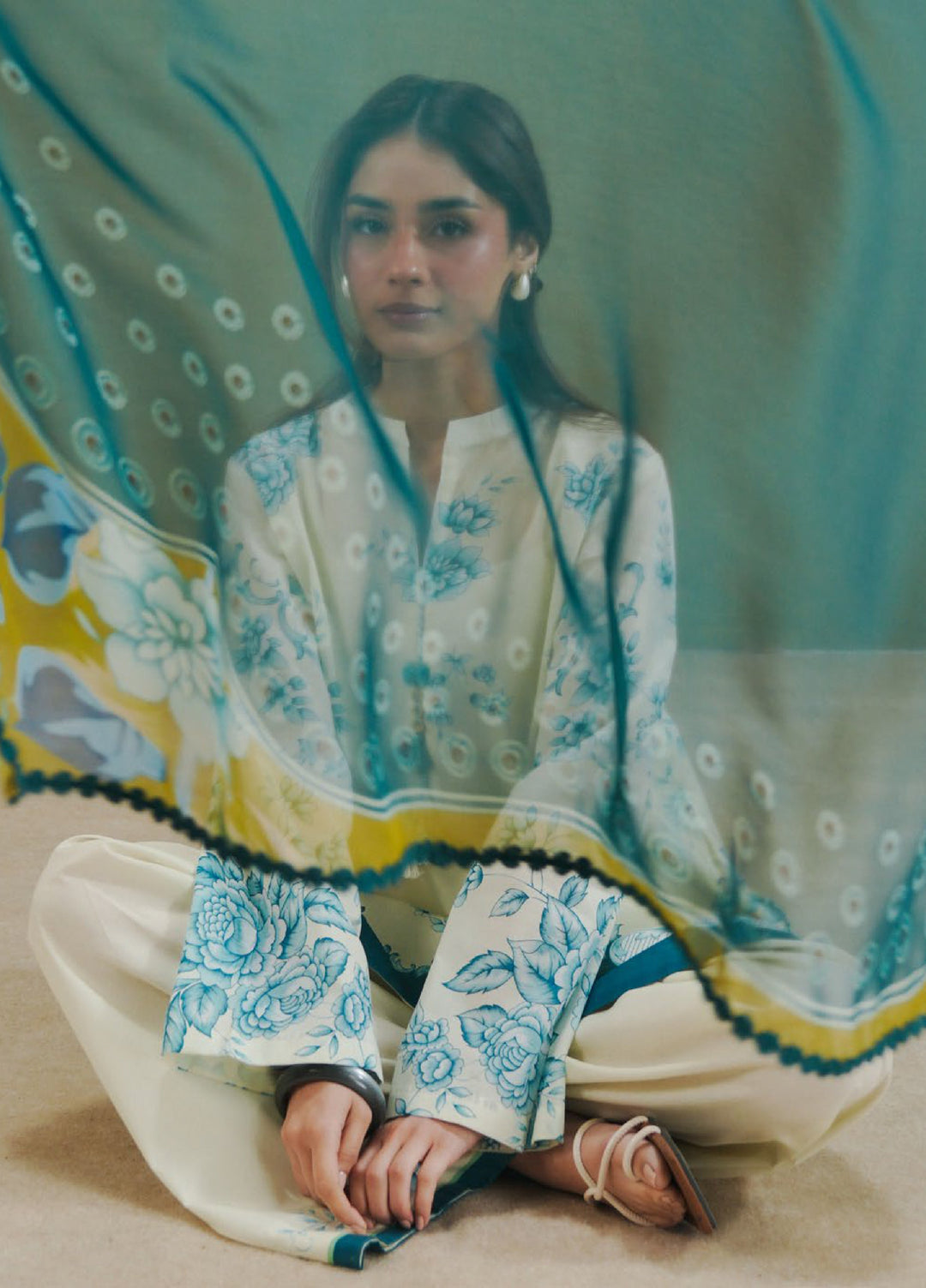 Coco by Zara Shahjahan Unstitched Printed Lawn 3 Piece Suit CZS26PS ZCP-26 02 A - Summer Collection