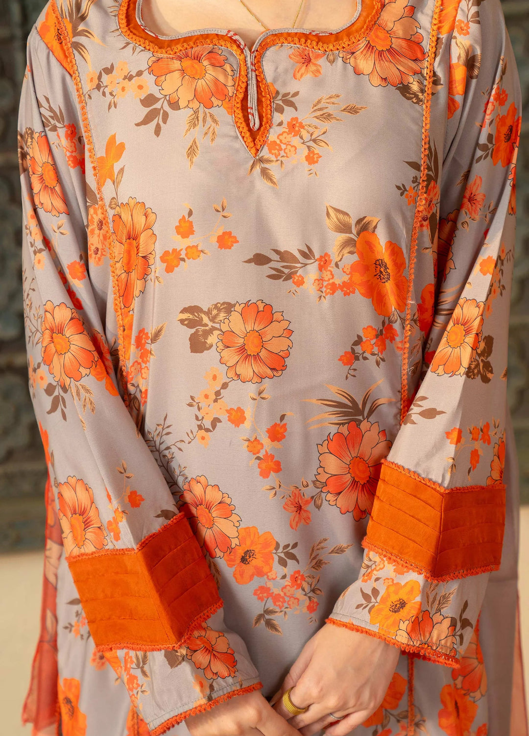 Mah e Noor Intermix by Panache 3 Piece Raw silk Zahara - Winter Collection