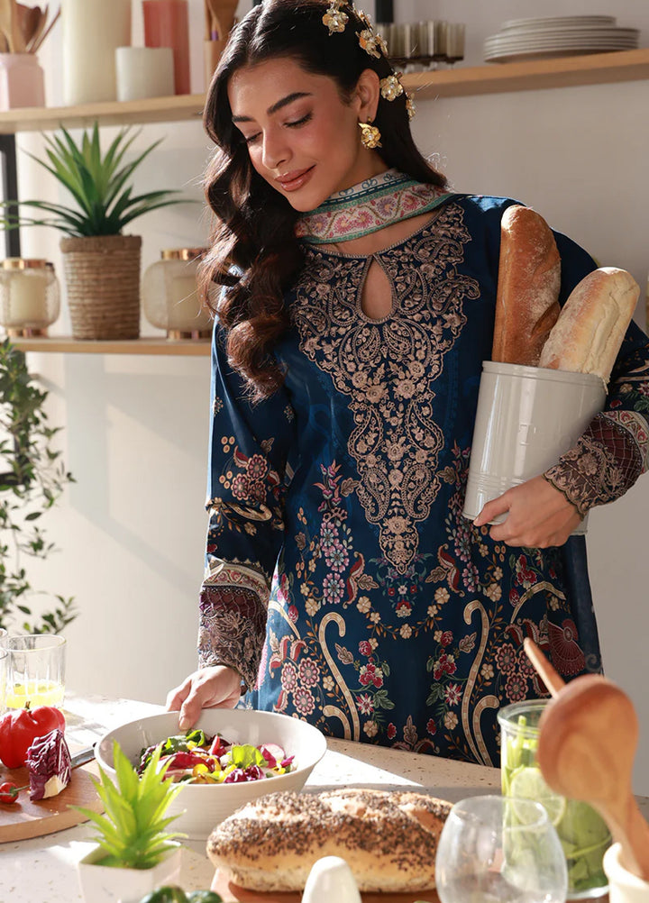 Delia by Gulaal Unstitched Embroidered Lawn 3 Piece Suit GL26UD D-10 Onyxa - Summer Collection