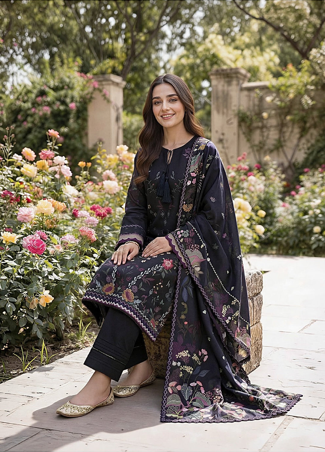 Zync by Florent Unstitched Printed Lawn 3 Piece Suit FL26UZPL FZ-08 - Summer Collection