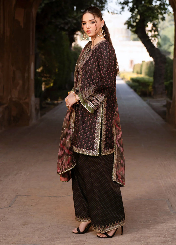 Xenia Formal Luxury Unstitched Embroidered Raw Silk Suits 3 Piece XE25FL D-04 Ruhi - Formals Collection