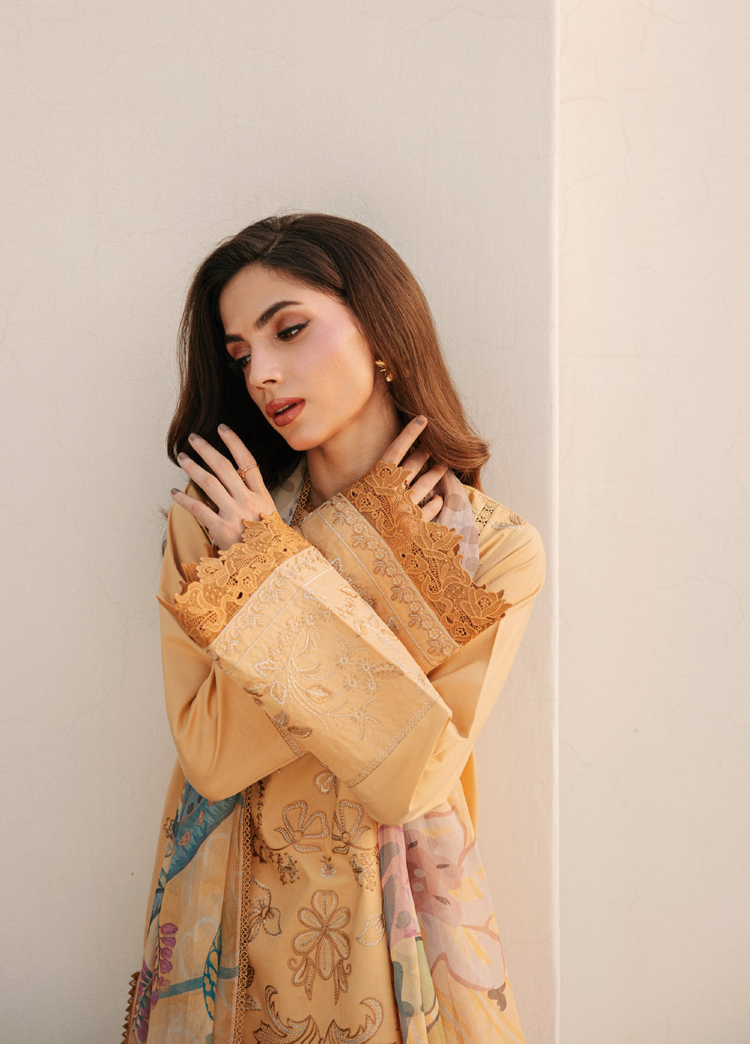 Zync by Florent Unstitched Embroidered Lawn 3 Piece Suit FL26ULZ FZ-8B - Lawn Collection