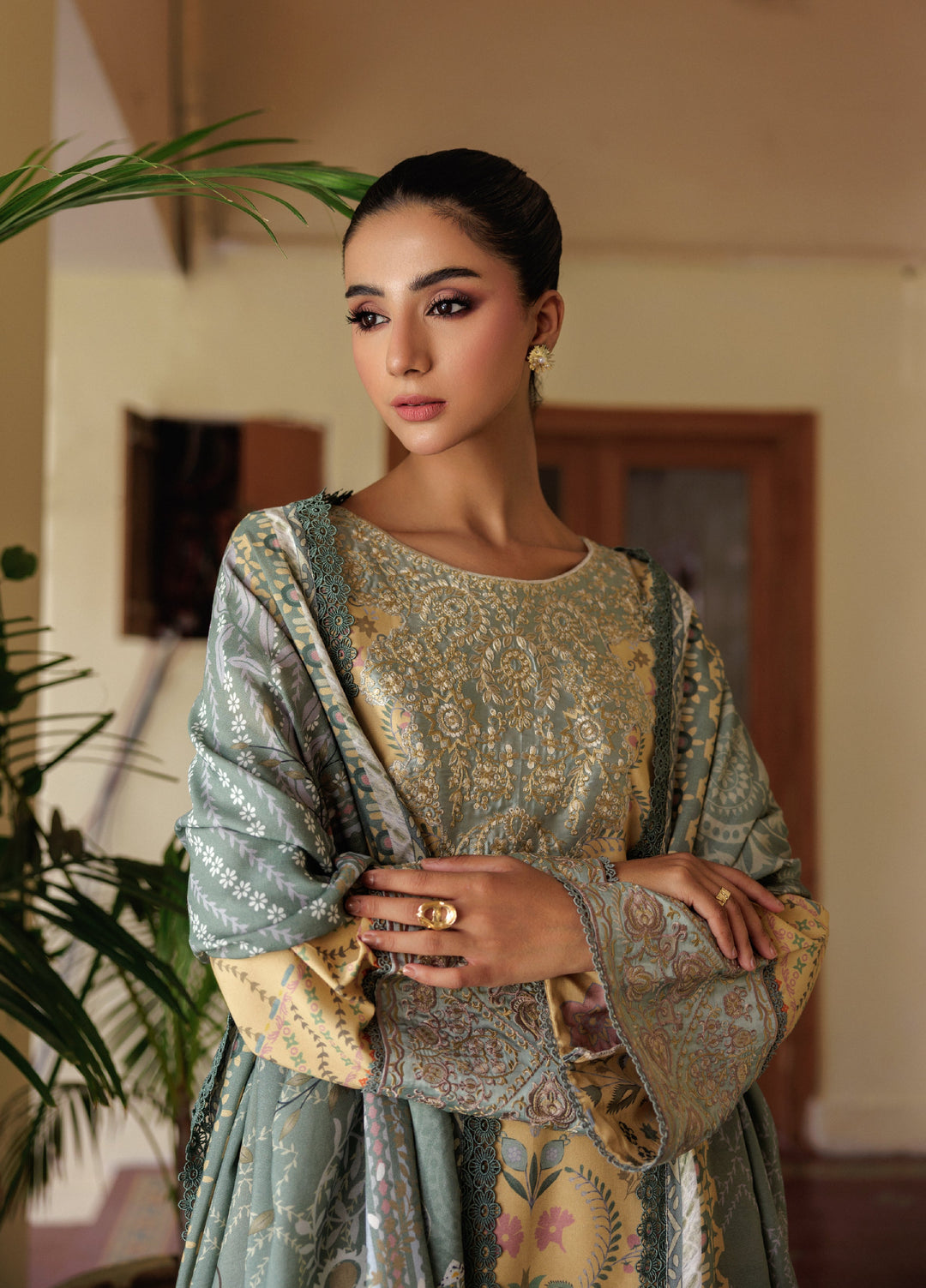 Zync by Florent Whispers Unstitched Embroidered Modal 3 Piece FL25WW FL-8B - Winter Collection