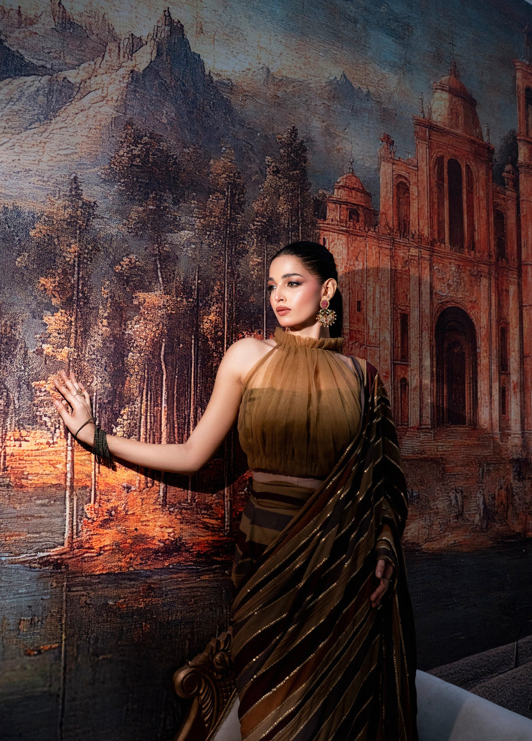 Lia by Miras Women Pret 3 Piece Embroidered Georgette Chiffon DALIA - Festive Collection