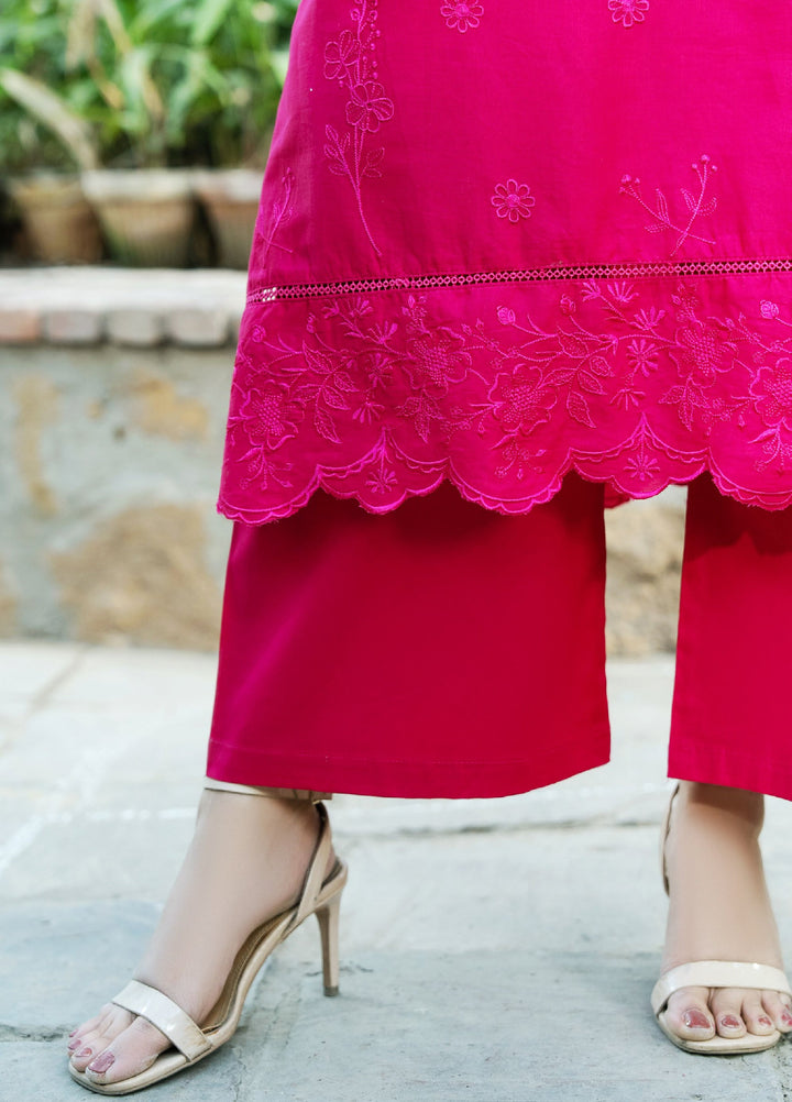 Dhaga Women RTW Embroidered Cotton 3 Piece DHG26PCN Petal pop - Eid Collection