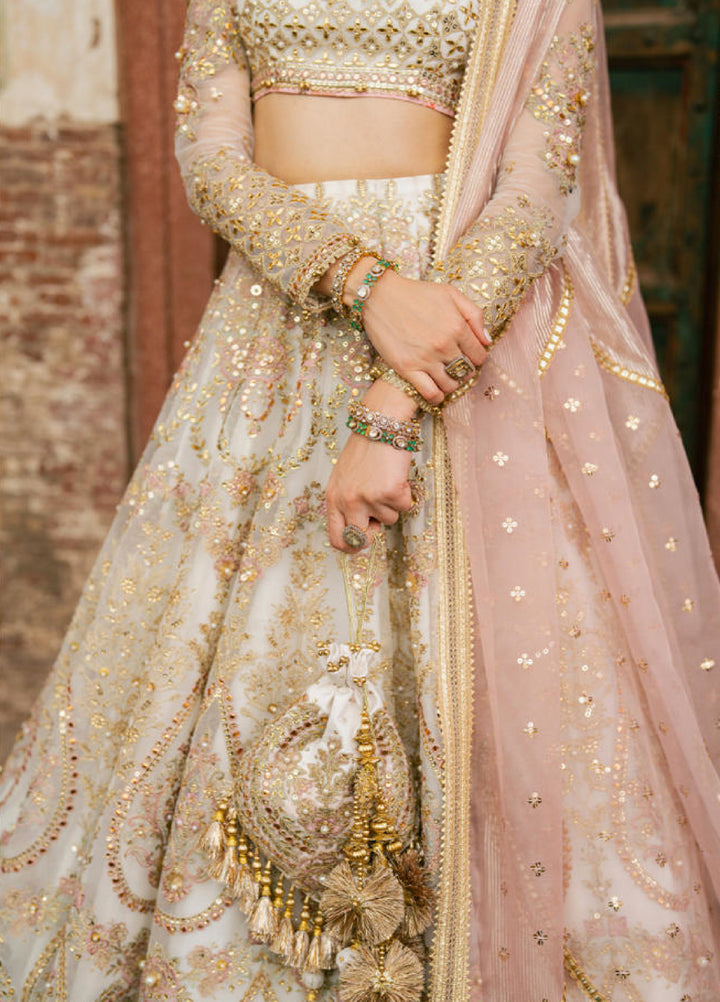 Zarlish Makhfi by Mohsin Naveed Ranjha Unstitched Embroidered Organza Suits 3 Piece MNR25ZM Kohinoor - Festive Collection