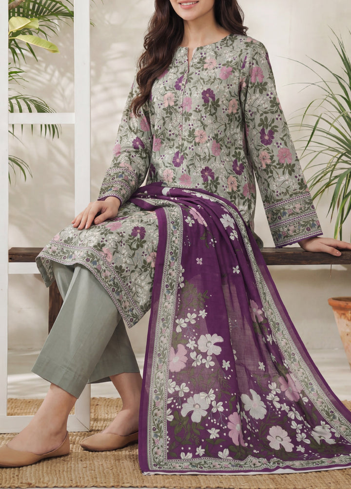Daman by VS Textiles Unstitched Printed Lawn 3 Piece Suit VS26UDL D-11 842 - Casual Collection