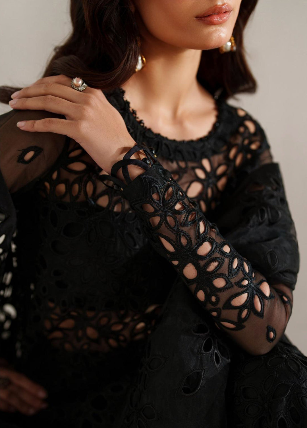 Muse Thread by Zarif Unstitched Organza Embroidered Suits 3 Piece ZRF25MT 04 MAELIN - Festive Collection