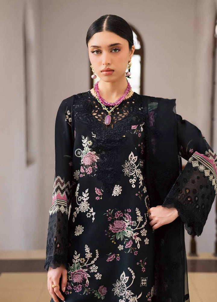 Maya by Nureh Unstitched Embroidered Luxury Lawn 3 Piece Suit NU26ULM NS-170 - Summer Collection