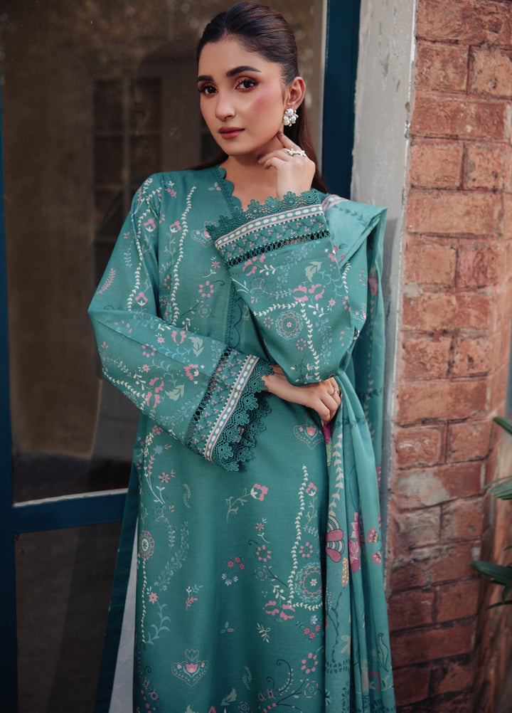 Zync by Florent Unstitched Printed Lawn 3 Piece Suit FL26ULE FZ-12 - Eid Collection