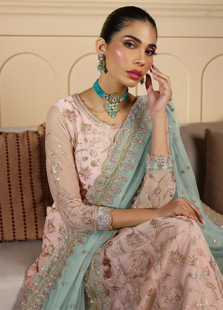 Zarif Women Unstitched Embroidered Net 3 Piece Suit ZR26UFC ZFN 04 SAMARA - Festive Collection