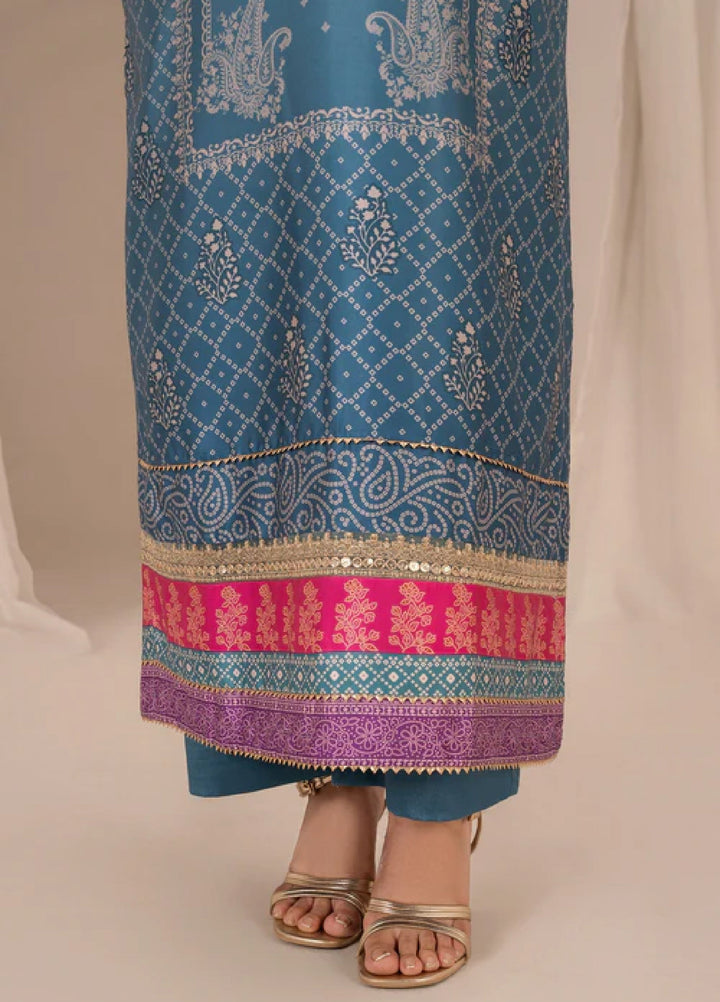 Bandhani by Chandan Nagri Women Pret Embroidered Silk 3 Piece Suit Ruya - Formals Collection