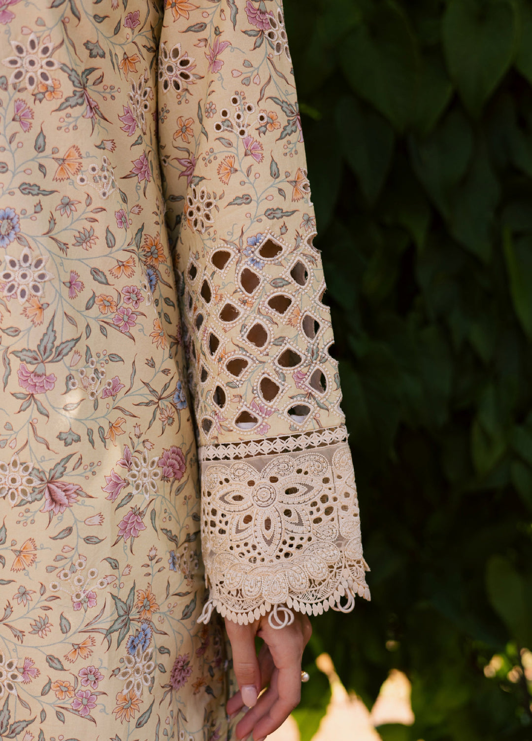 Shezlin by Aabyaan Unstitched Embroidered Chikankari 3 Piece Suit ABY26UCS MEHERZAAD - Eid Collection