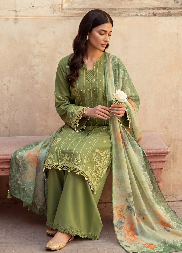 Zellbury Unstitched Embroidered Cotton 3 Piece Suit ZB26UCC WUS26E34090 - Casual Collection