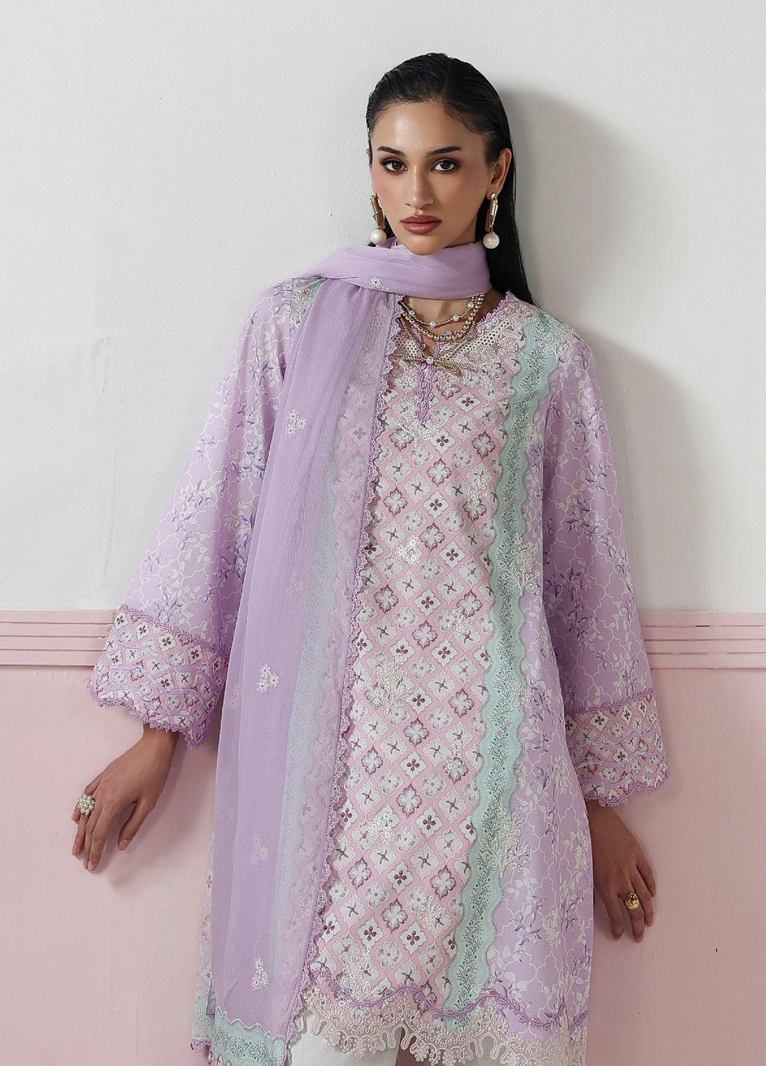 Q Prints by Qalamkar Unstitched Printed Lawn 3 Piece Suit QLK26UQL Josee QQP-10 (A) - Summer Collection