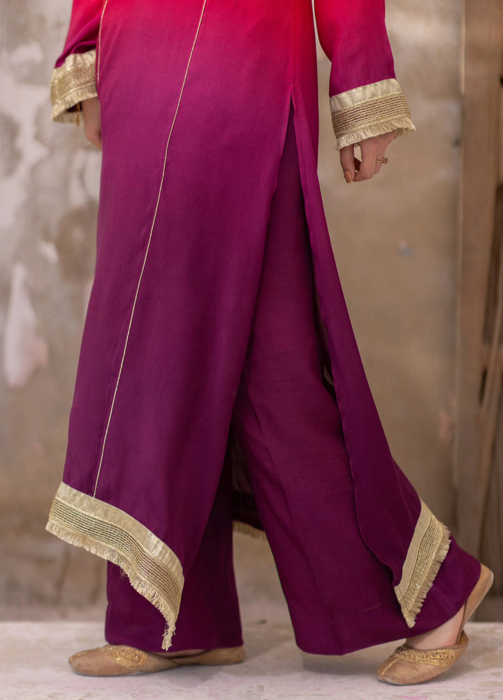 Dareecha by Daak RTW Printed Cotton Silk 3 Piece Suit AKS-P ALIZEH AKS-P - Festive Collection