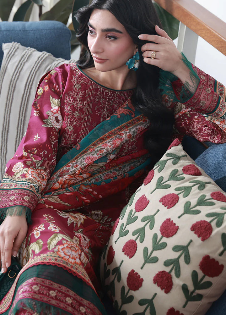 Delia by Gulaal Unstitched Embroidered Lawn 3 Piece Suit GL26UD D-8 Hilyn - Summer Collection