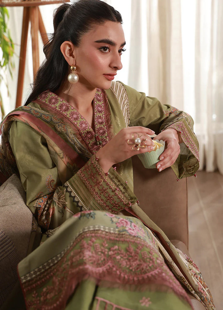 Delia by Gulaal Unstitched Embroidered Lawn 3 Piece Suit GL26UD D-12 Alma - Summer Collection