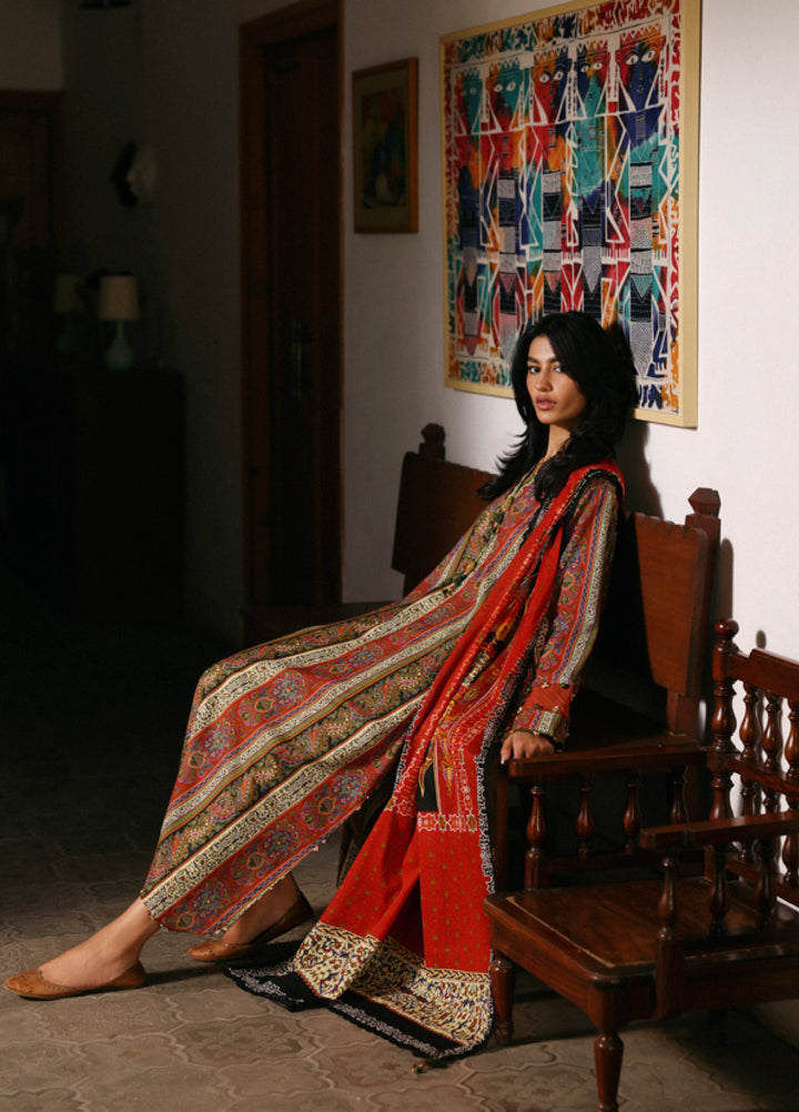 Amaya by Zaha Unstitched Printed Lawn 3 Piece Suit ZK26UAL Raya APL26-01 - Casual Collection