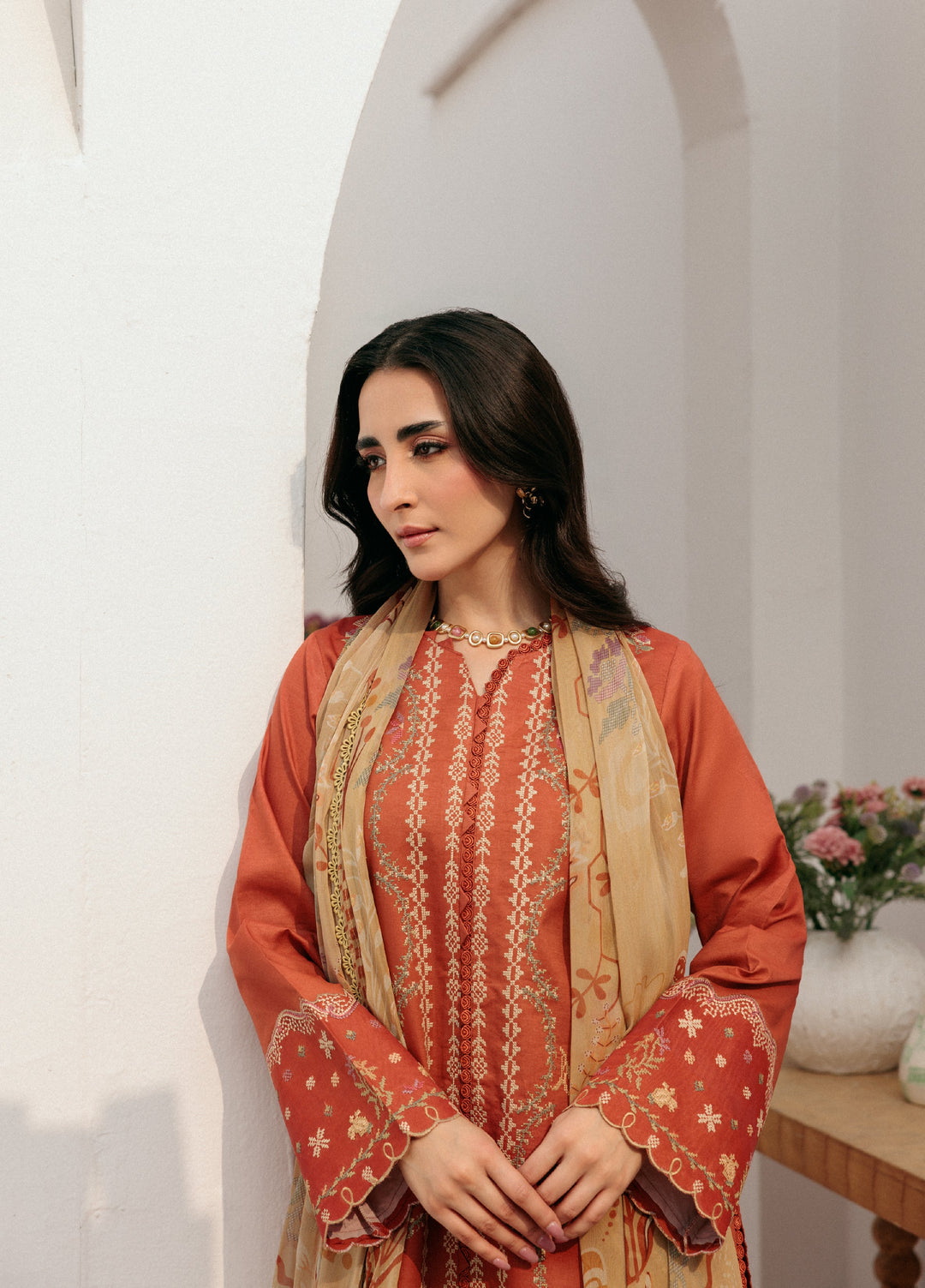 Zync by Florent Untitched Lawn Embroidered 3 Piece Suit FL26UZ FZ-6B - Summer Collection