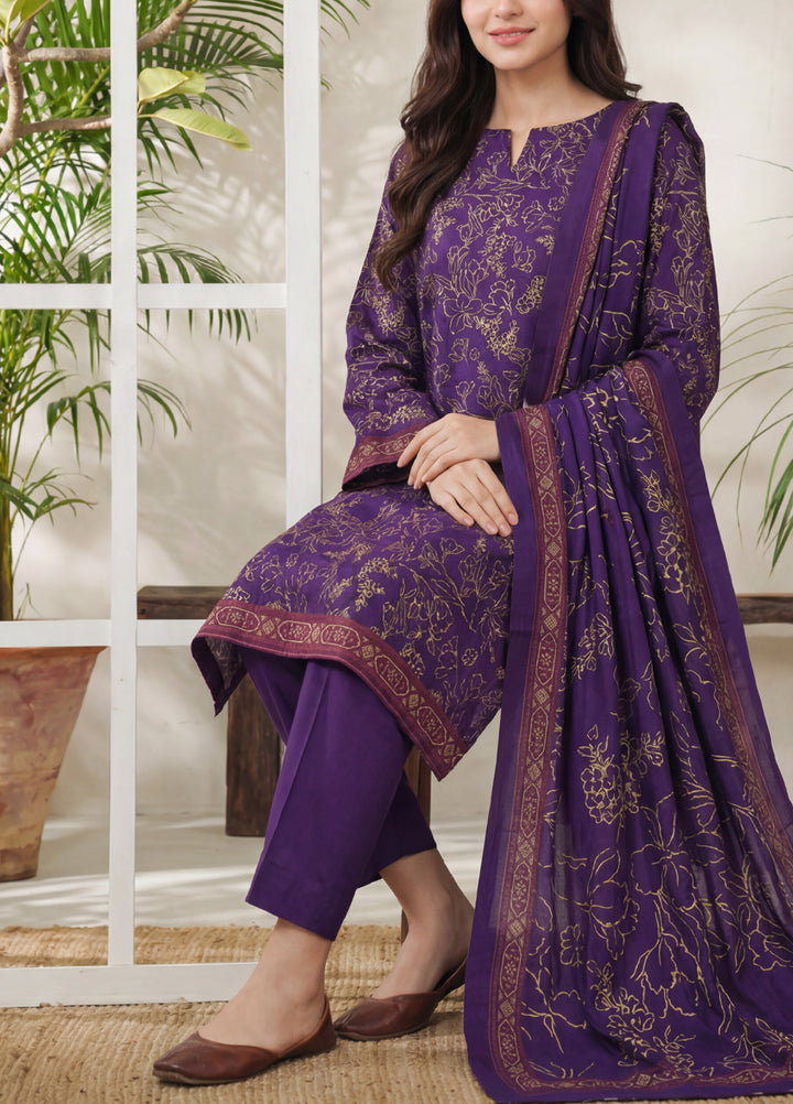 Daman by VS Textiles Unstitched Printed Lawn 3 Piece Suit VS26UDL D-13 844 - Casual Collection