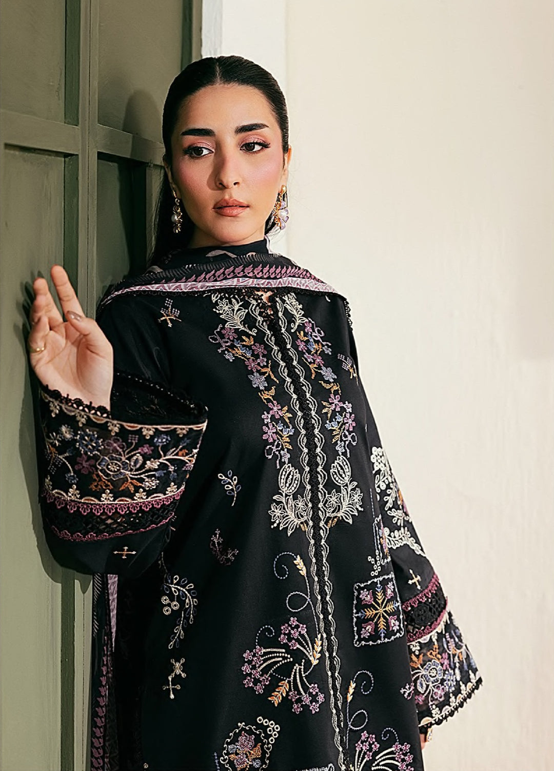 Zync by Florent Unstitched Embroidered Lawn 3 Piece Suit FL26ULZ FZ-3A - Summer Collection