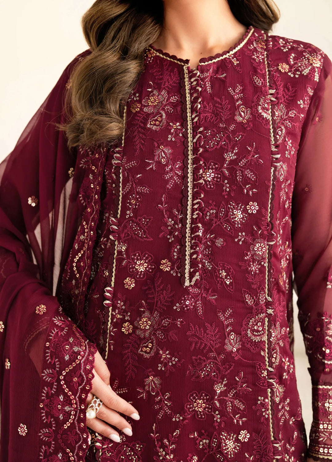 Xenia Formal Unstitched Luxury Chiffon Suits 3 Piece XE25FL Darya - Formals Collection