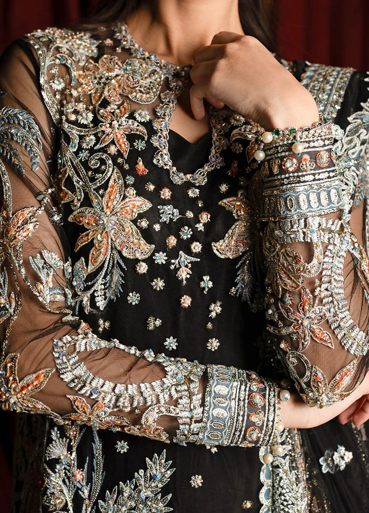 Darling by Mushq Unstitched Embroidered Net 4 Piece Suits MU25DW Malika - Wedding Collection