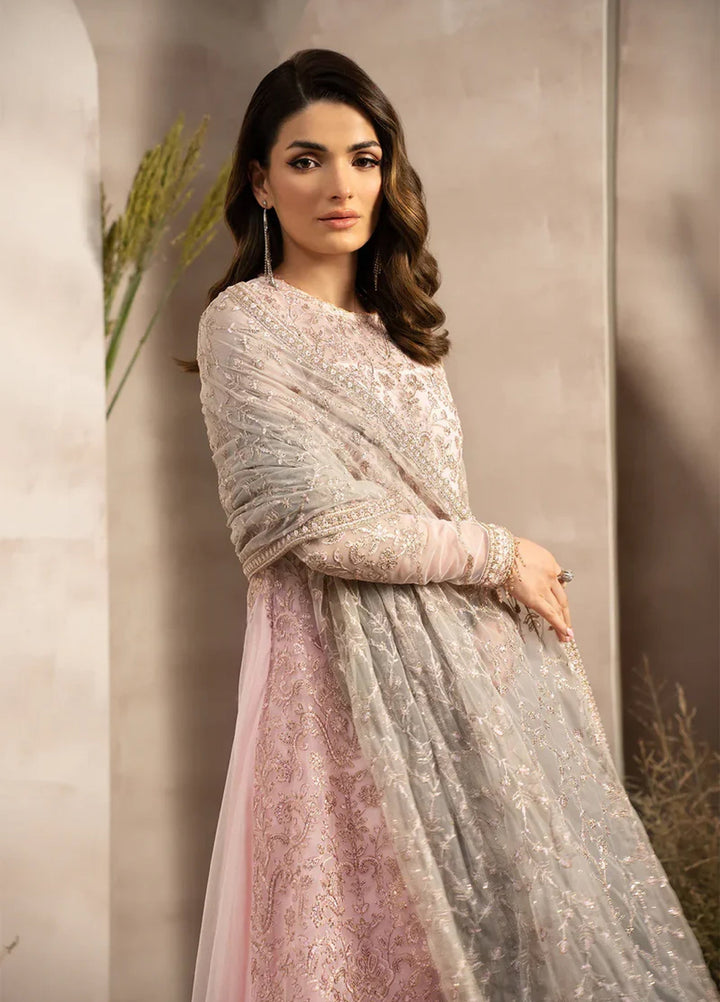 Zarif Women Unstitched Embroidered Net 3 Piece Suit ZR26UFC ZRN 07 LYRAH - Festive Collection
